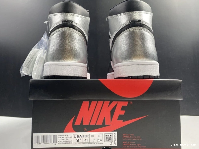 SILVER TOE CD0461-001 OG JORDAN AIR HIGH WMNS 1 0613